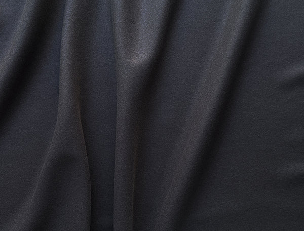Charcoal Grey - Italian Twill  Merino Wool - 148 cm Wide.