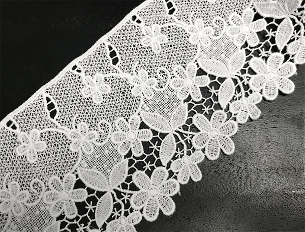 Natural White Cotton - Italian Lace - 10.5 cm Wide.
