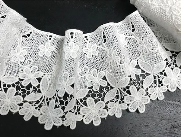 Natural White Cotton - Italian Lace - 10.5 cm Wide.