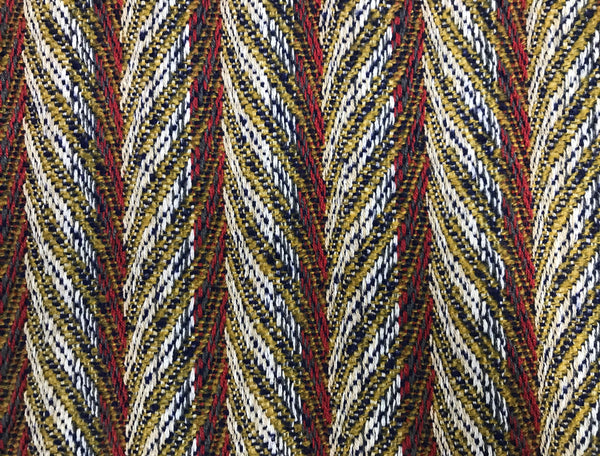 Multi Color in a Herringbone Pattern - Italian Woolen - 158 cm Wide.