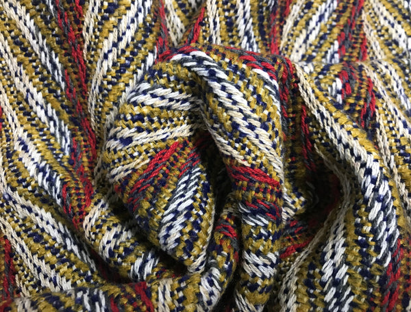 Multi Color in a Herringbone Pattern - Italian Woolen - 158 cm Wide.