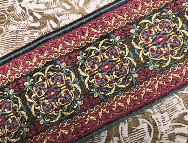 Multi Color  - Embroidered  Jacquard Ribbon -  In two Styles.