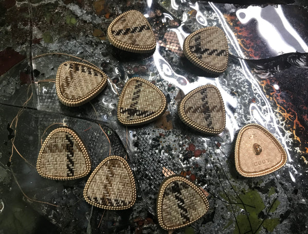 Multi Color - Triangle Alloy Buttons - 25 MM Width.