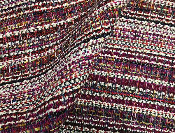 Multi Color Lined - French Tweed - 150 cm Wide.