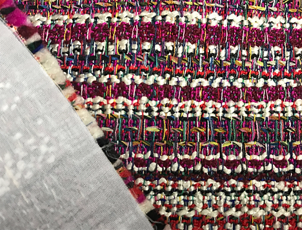 Multi Color Lined - French Tweed - 150 cm Wide.