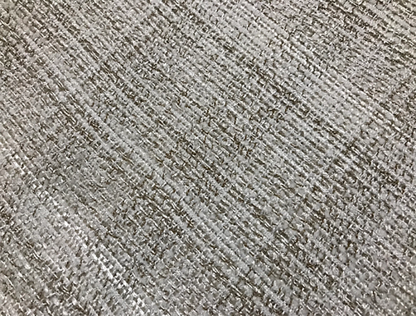 Natural White/Beige and White Glossy Threads - French Tweed - 150 cm Wide.