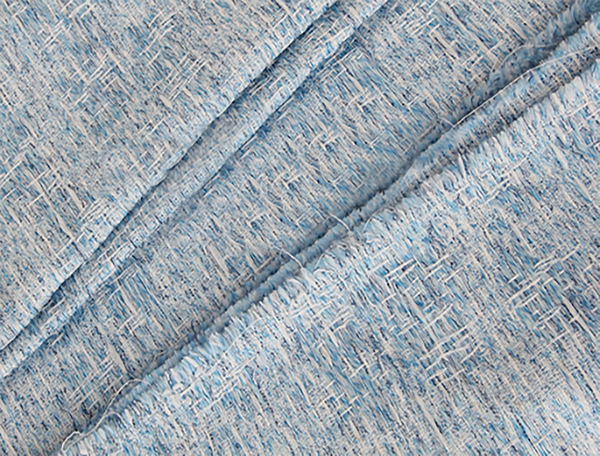 Blue and White - French Tweed -150 cm Wide.