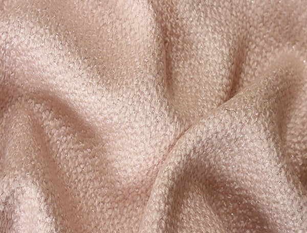 Shades of Pink/White w/Speckles of Gold - Lined  French Tweed - 142 cm Wide.