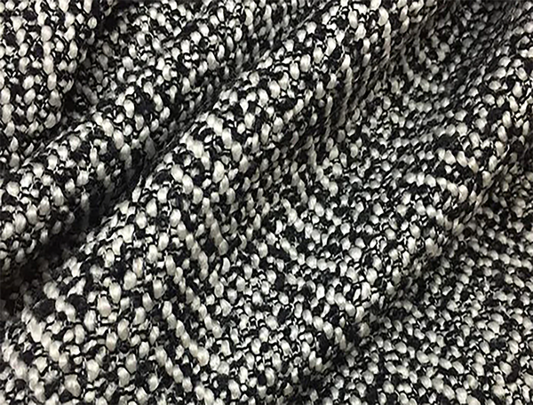Black & White Wool - French Tweed - 150 cm Wide.