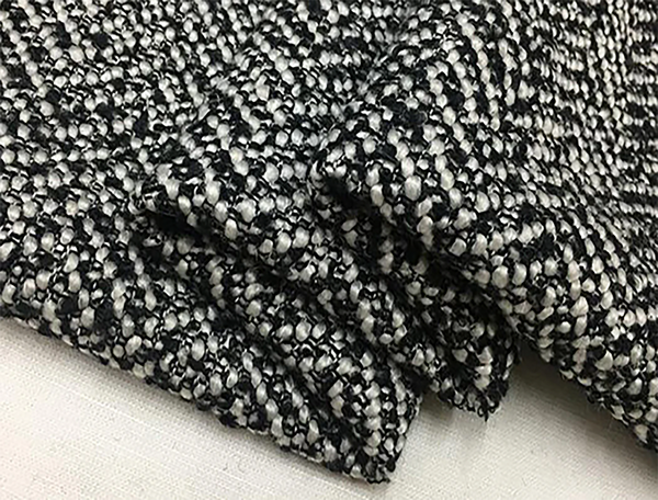 Black & White Wool - French Tweed - 150 cm Wide.
