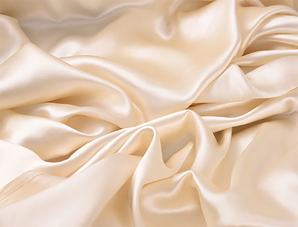 Cream Color Double Ply - Silk Satin - Mulberry Silk, 40 mm - 140 cm Wide.