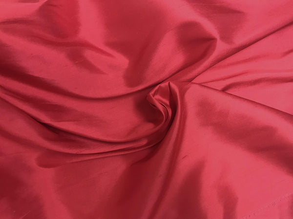 Pomegranate Red - Italian Silk Shantung - 20 MM - 140 cm Wide - WIKILACES