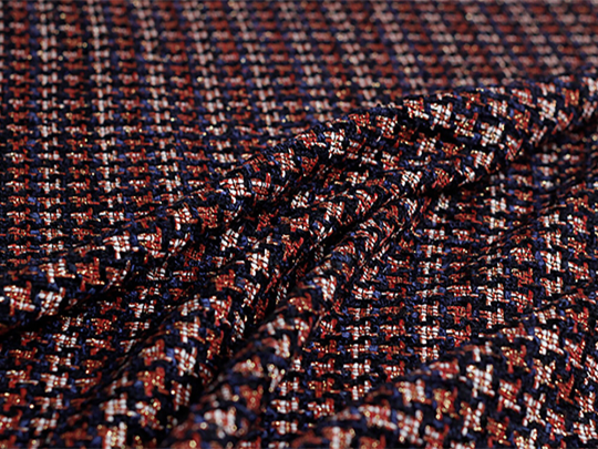Multi Color w/Gold Accent - French Tweed - 150 cm Wide, Two Colors Available.