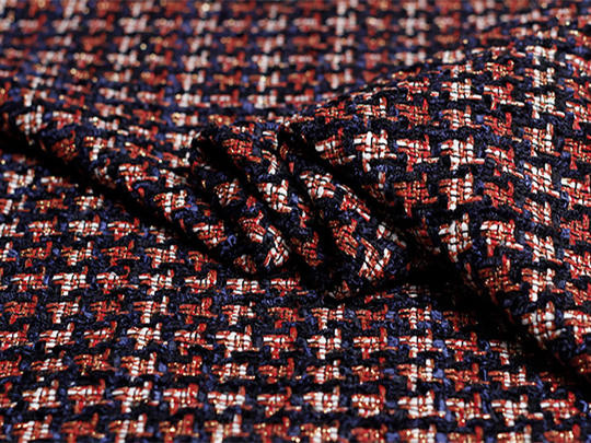 Multi Color w/Gold Accent - French Tweed - 150 cm Wide, Two Colors Available.