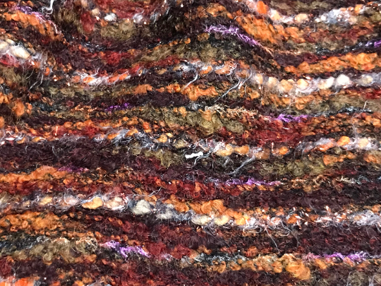 Multi Color With Gold Threads Accents - Italian Woolen - 140 cm Wide.