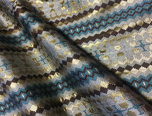 Geometric  Pattern Print - French  Jacquard Fabric - 145 cm Wide