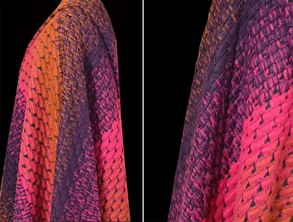 Multi Color  Hombre Knitted  - Italian Woolen - 150  cm Wide - Available in 2 Colors.