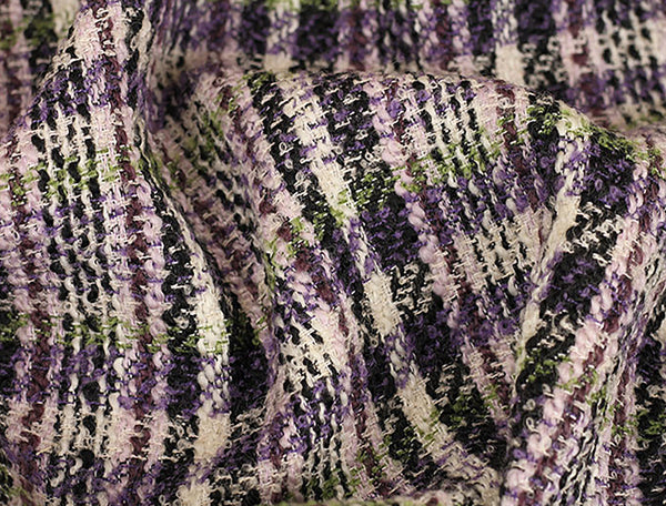 Multi Color Plaid - French Tweed -148 cm Wide.