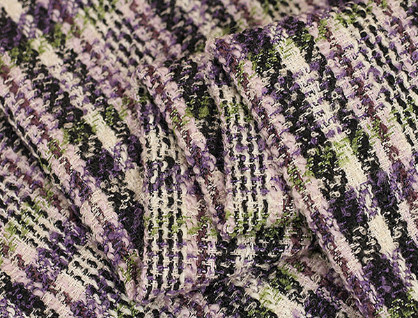 Multi Color Plaid - French Tweed -148 cm Wide.