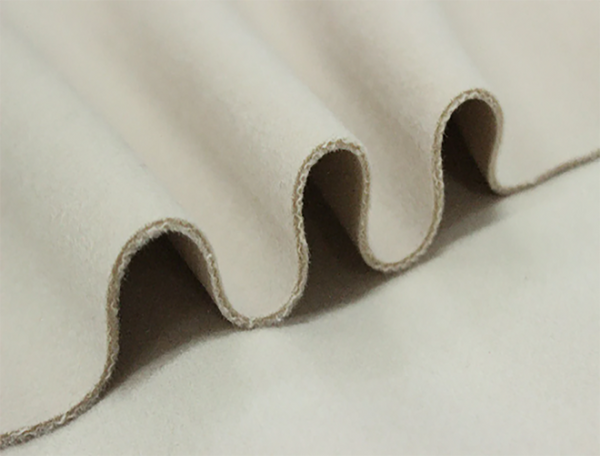 Natural White/Off White - Double Sided Italian Merino Cashmere/Wool - 150 cm Wide.