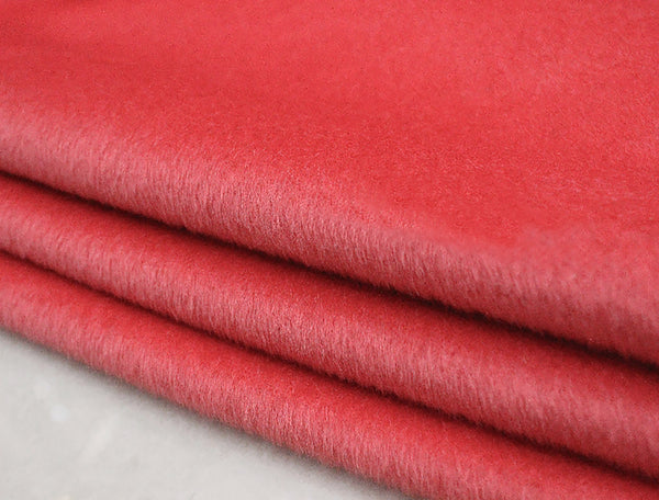 Tangerine Powder Long Hair - Italian Alpaca Fur - 154 cm Wide.